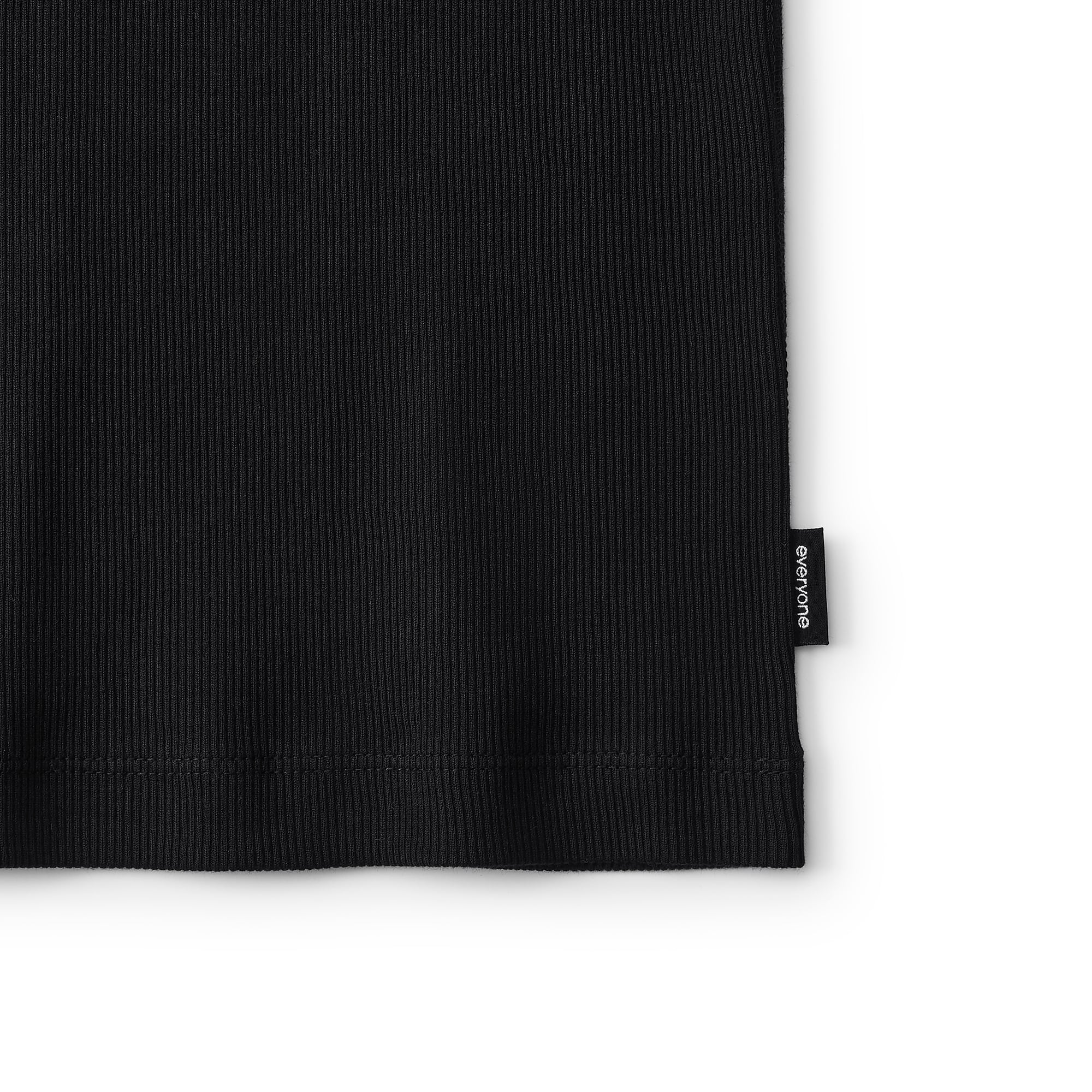 everyone 3P rib tank top (BLACK) | everyone