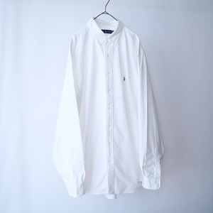 " Ralph Lauren " one point embroidery design oxford shirt