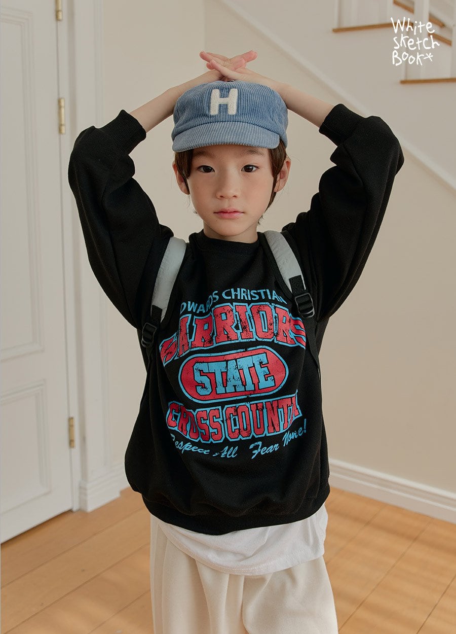【取寄】white sketchbook｜warrior sweatshirt｜ウォリアースウェット｜5-17｜kids&jr｜26 spring
