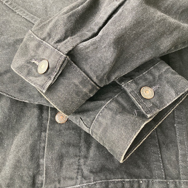Levi's リーバイス デニムジャケット 90s USA製 70507 後染め ブラックデニム ヴィンテージ古着 XXL 画像6