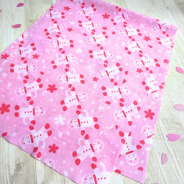 手ぬぐい - 宇宙フォークダンス(桜色宇宙) - 金星灯百貨店