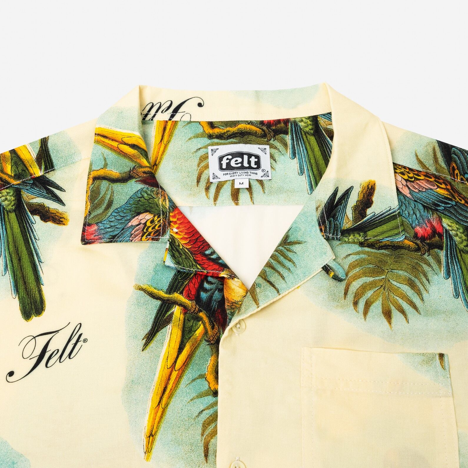 【FELT/フェルト】PARROT BUTTONDOWN SHIRT 半袖シャツ / NATURAL | AnKnOWn LAB powered by  BASE