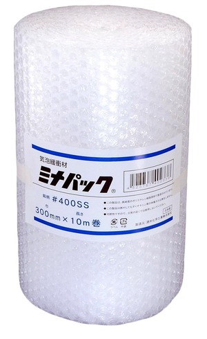【数量限り】酒井化学工業 【 日本製 】 酒井化学 #400SS 300mm×10m 緩衝材 ロール ミナパック 紙管なし 【 ポリエチレン製 エアキャップ 】
