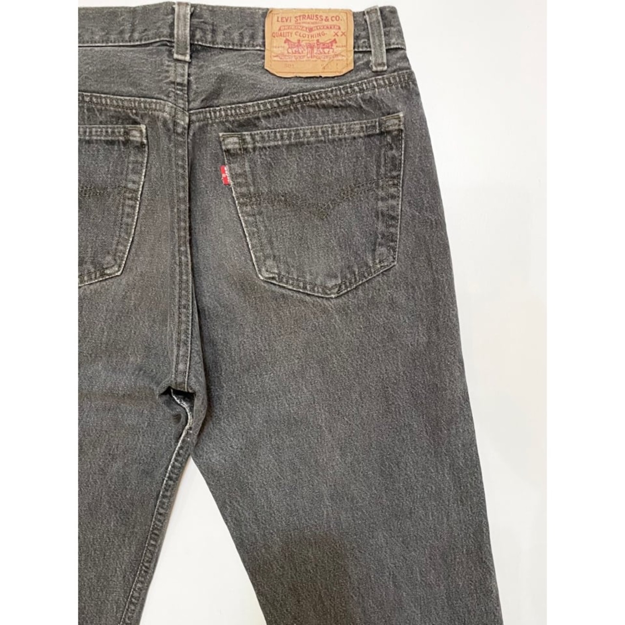 90s Levi’s 501-0658 BLACK DENIM PANTS MADE IN USA  Size W32L32→W31L32