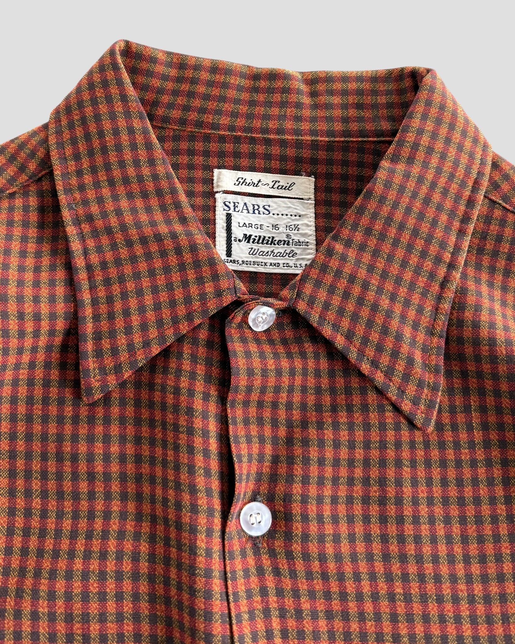 Sears- Vintage 60s L Check Shirt | BEGGARS BANQUET公式通販サイト