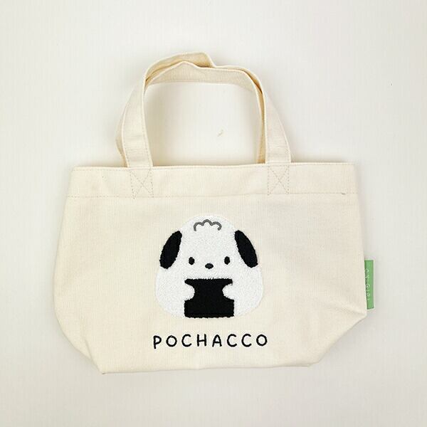 サンリオ ポチャッコ 帆布サガラ刺繍ミニトートバッグ おにぎり