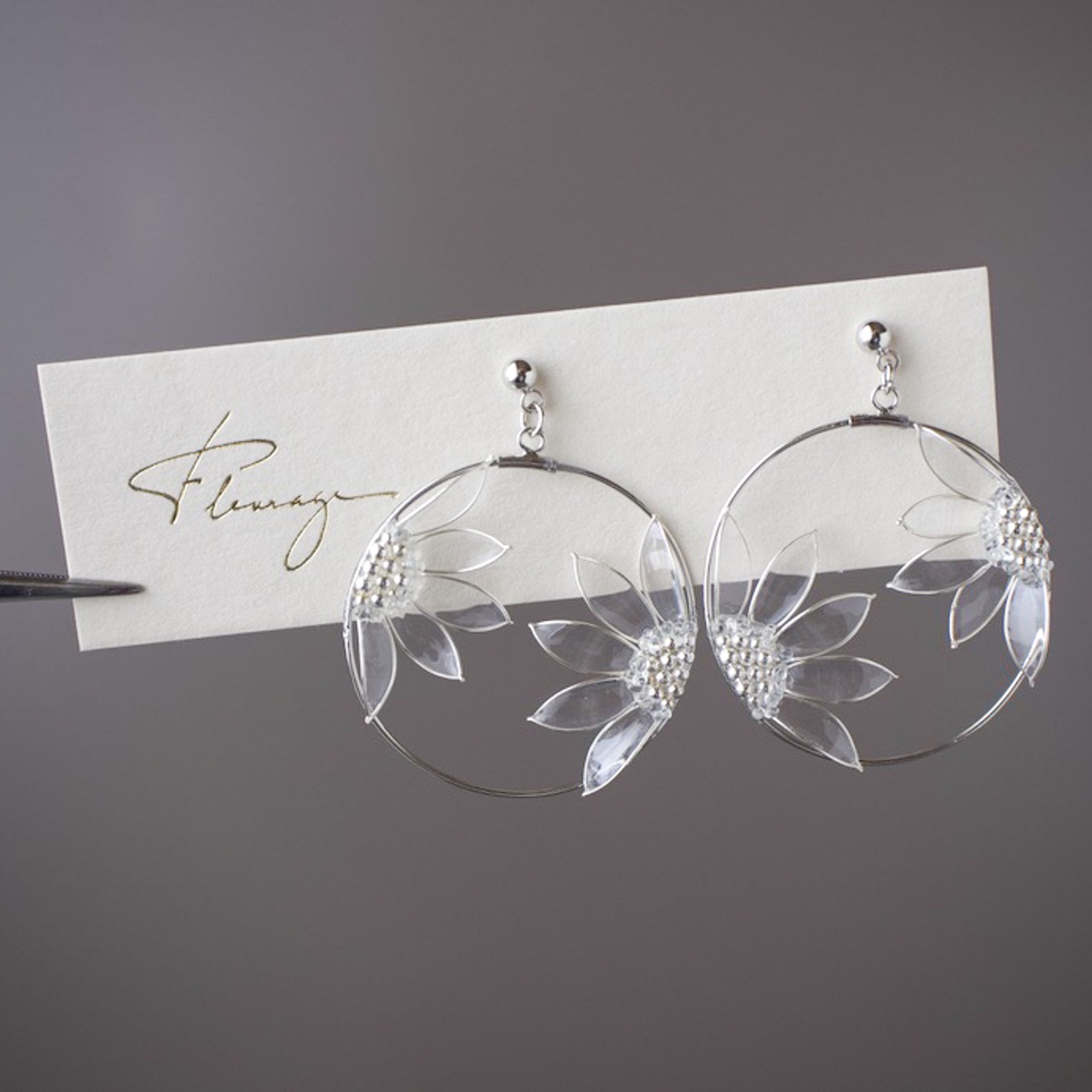 夏の額縁 －Silver－ | Pierce & Clip-on