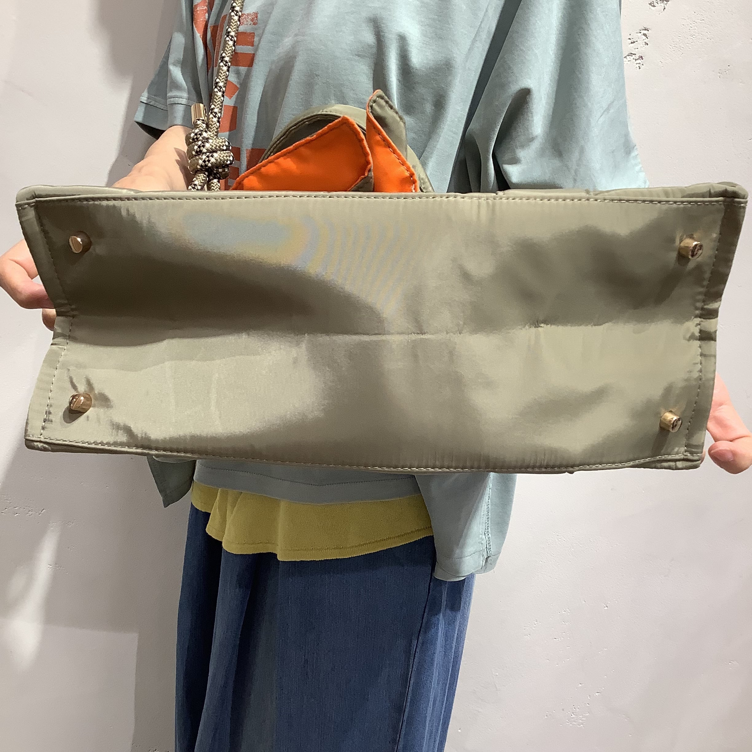 RISLEY×OUTDOOR(リズレイ×アウトドア)】ミディアムフリルトートバッグ