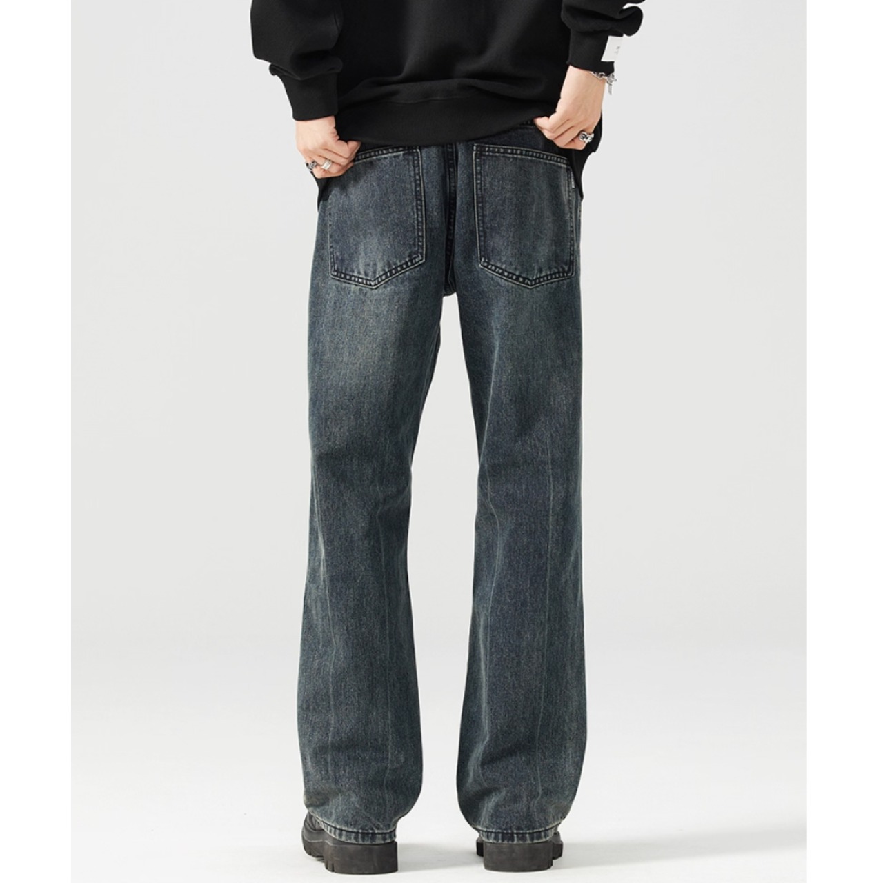 ローライズベルボトム デニムパンツ af0203