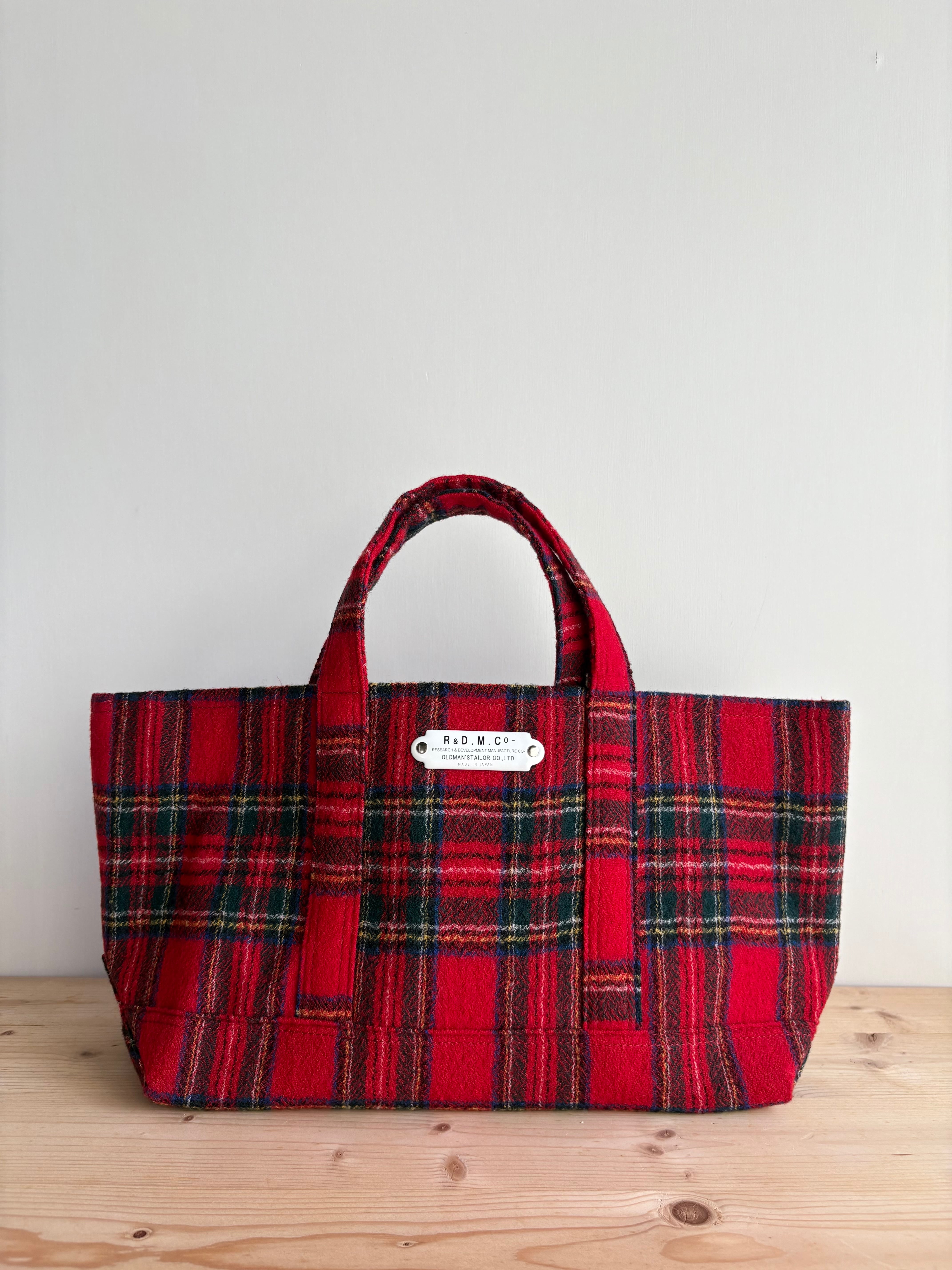 R&D.M.Co-】WOOL TARTAN CHECK TOTE BAG (S) | 余韻の時間