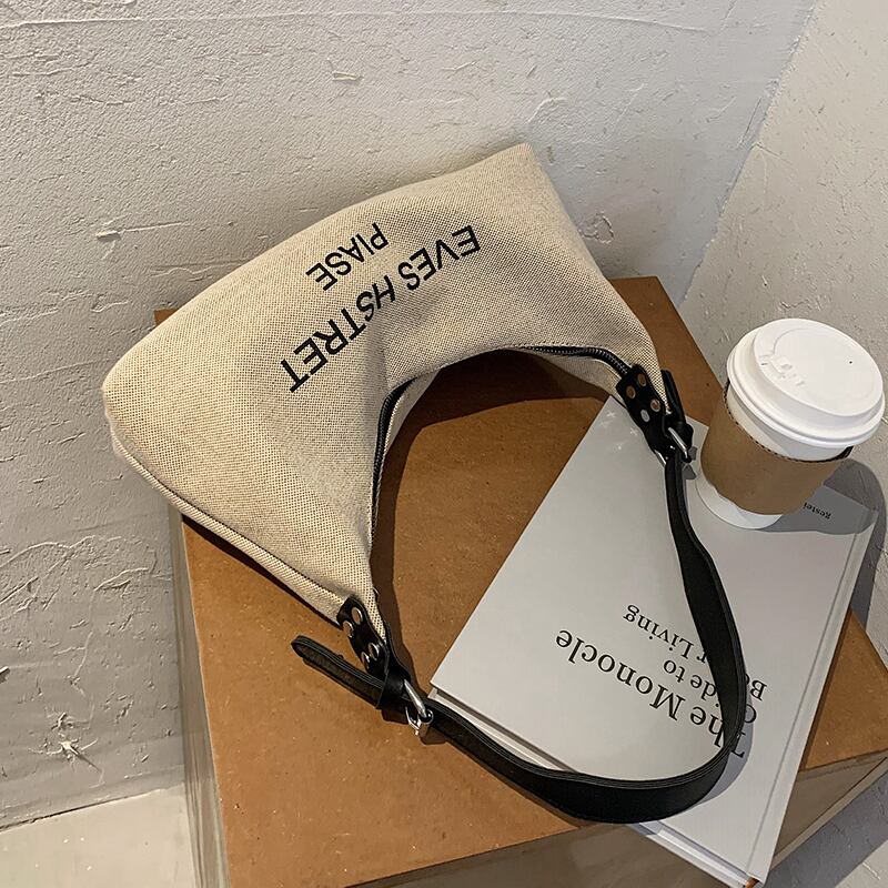 オールマッチインレディーススモールバッグメスバッグ2020新しい流行のファッションキャンバスワンショルダーアンダーアームバッグネットレッドハンドバッグ 手作りハンドバック68890131761