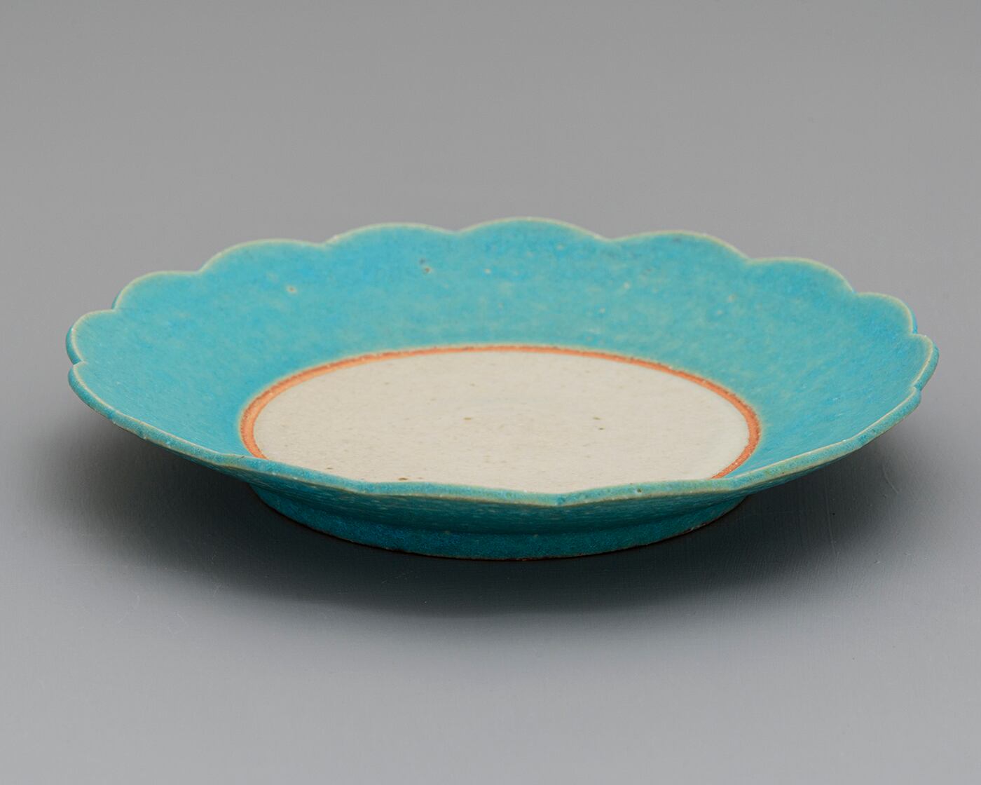 花皿／掛け分け／トルコ青UTSUWA