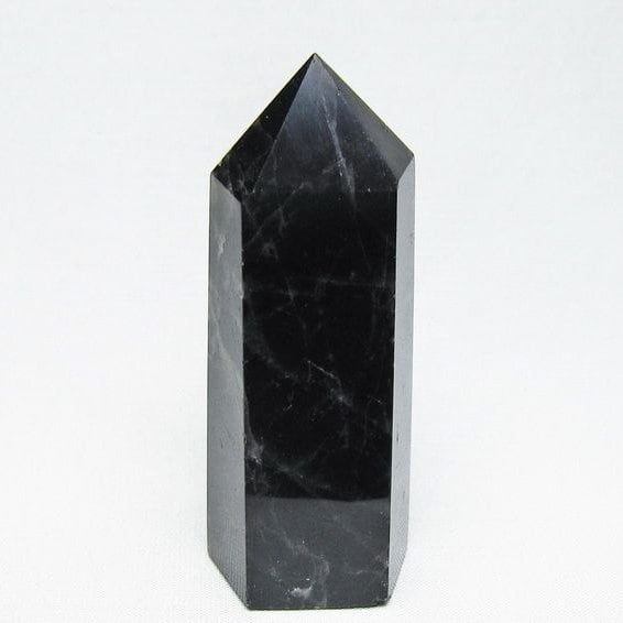 モリオン 六角柱 黒水晶 ポイント 置物 一点物 142-11201