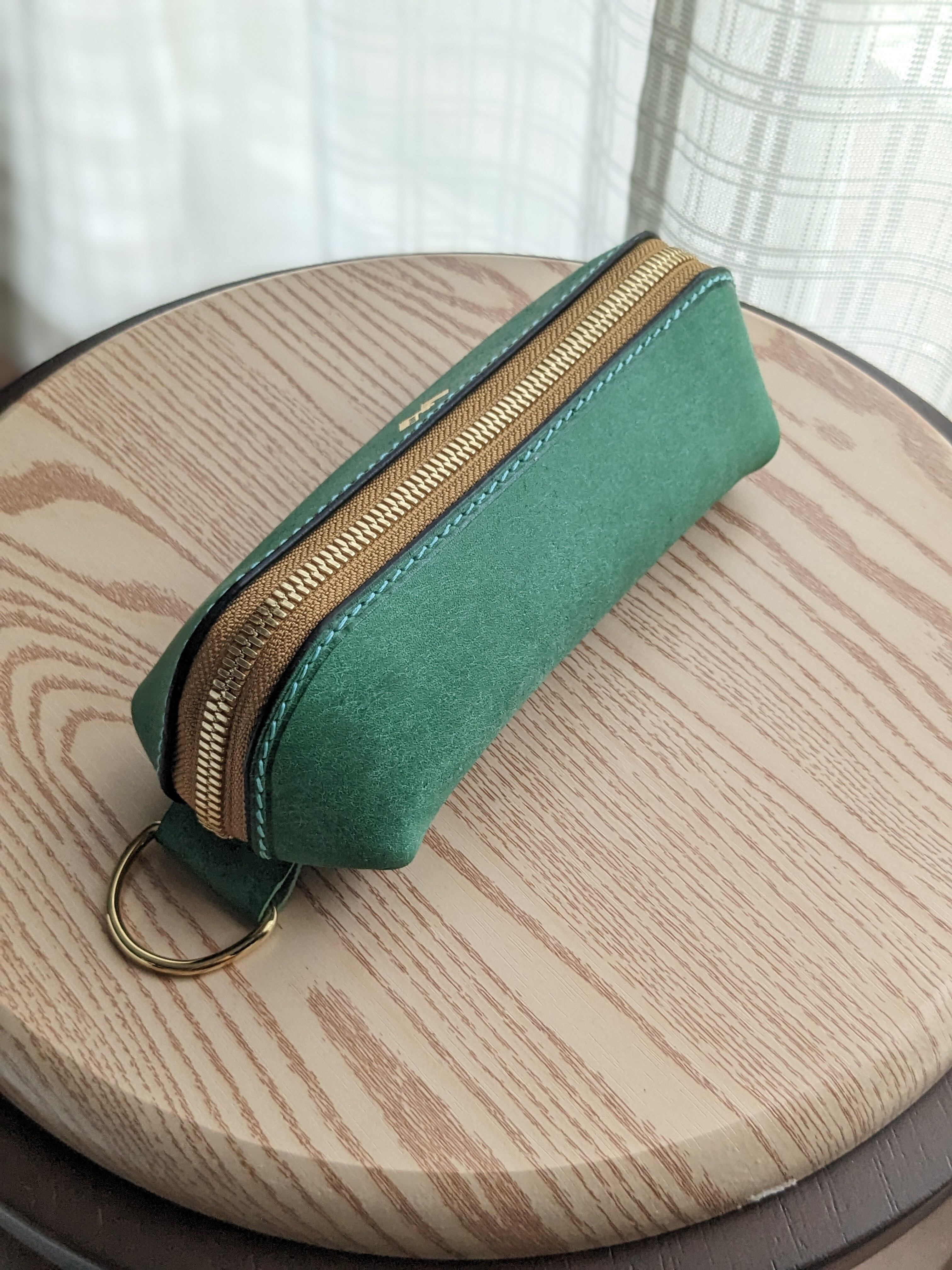 kawacoya ペンケース　グリーン kawacoya ペンケース グリーン 革製ペンケース1本用 緑 Pencase