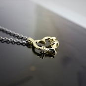 BRASS THORNY HEART #2 STAINLESS NECKLACE / ブラスソーニーハートステンレスチェーンネックレス
