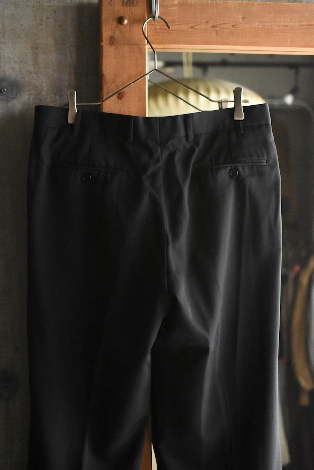 OK/00's “BROOKS BROTHERS" wool serge wide slacks.