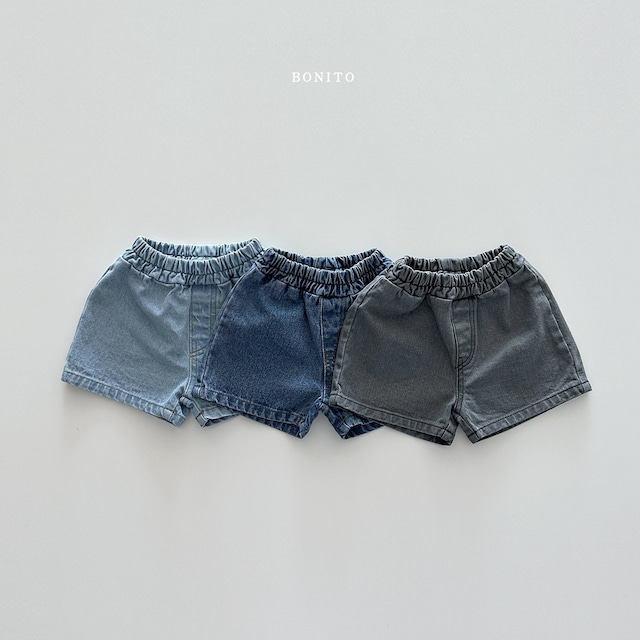 【即納】BONITO denim half shorts 24su (韓国子供服 デニムショートパンツ)