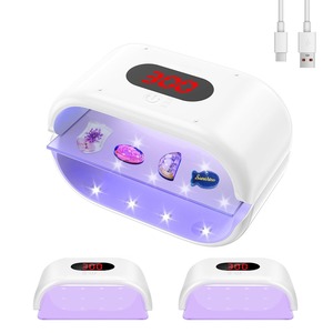 【努力特価】aninako ネイルライト 両面 LED & UV 硬化ライト 大型 36W 長時間設定（120s/180s/300s） 3階段タイマー ジェルネイル レジン トップコート 対応 セルフネイル 両面UVレジンランプ 携帯 速乾 プロ用 初心者用 レジン硬化 店舗用