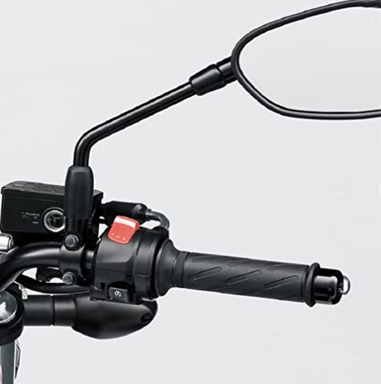 YFFSFDC バイク ハンドル ミラー ホルダー 22mm 汎用 マウントホルダー アダプター クランプ 穴あけ不要 2個セット (ブラック 8mm 正ネジ)