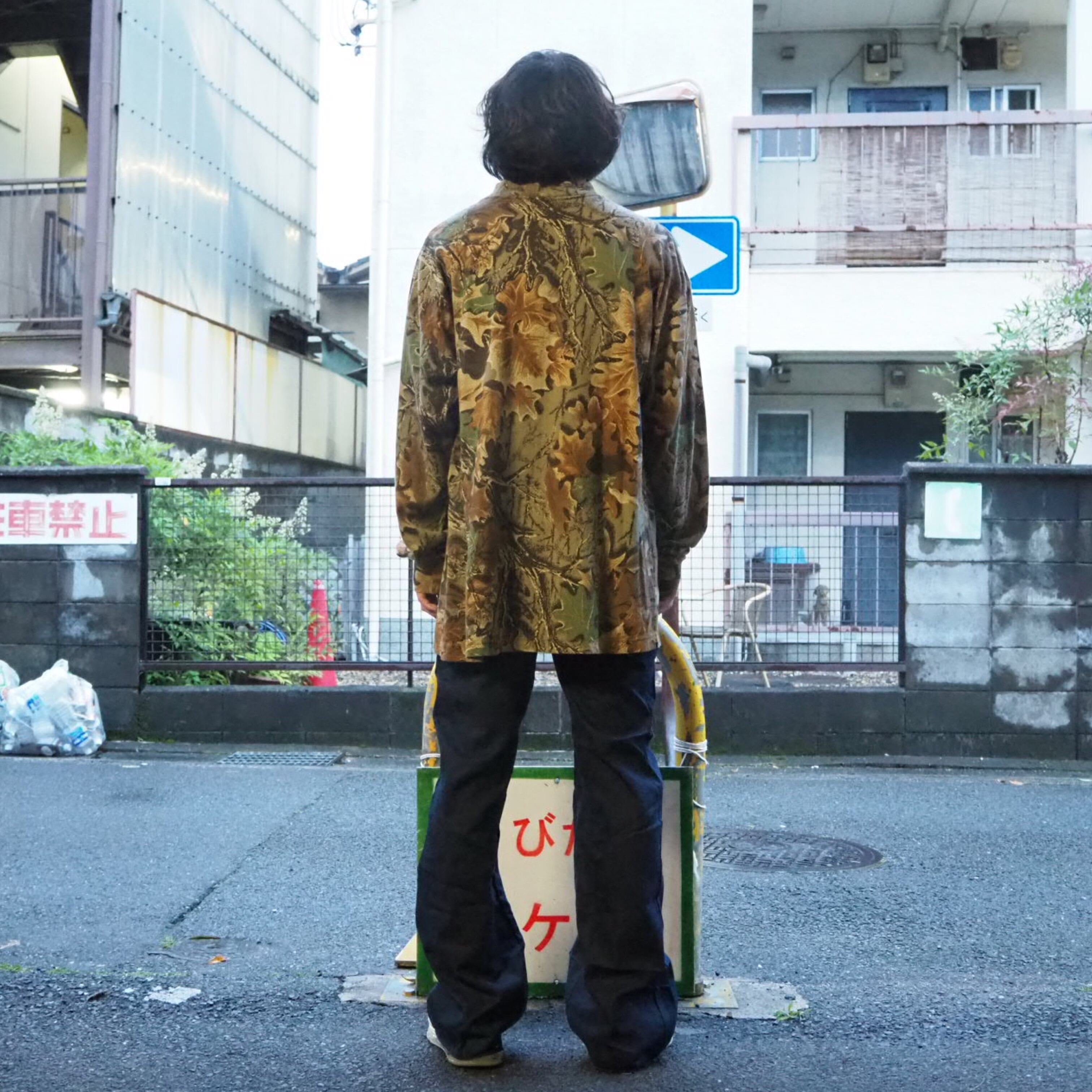 カモフラメッシュのでかロンT | 一重 hitoe