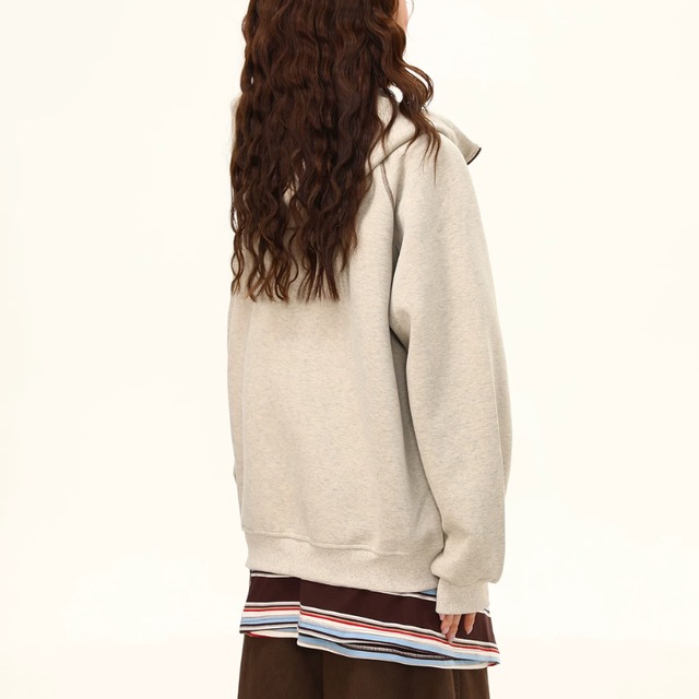 contrast-line zip hoodie　コントラストラインジップフーディー　J2176