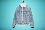 80s Levis 70608-0216model Denim Boa Jacket USA製