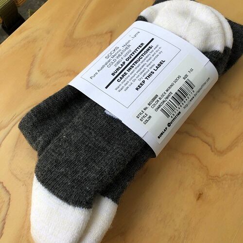 BURLAP OUTFITTER×WILDERNESS WEAR COLOR BLOCK MERINO SOCKS バーラップアウトフィッター
