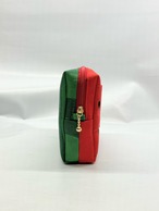 ポケットティッシュケース付き　スクエアポーチ　スイカ｜とりさん工房ーかわいいハンドメイドポーチ