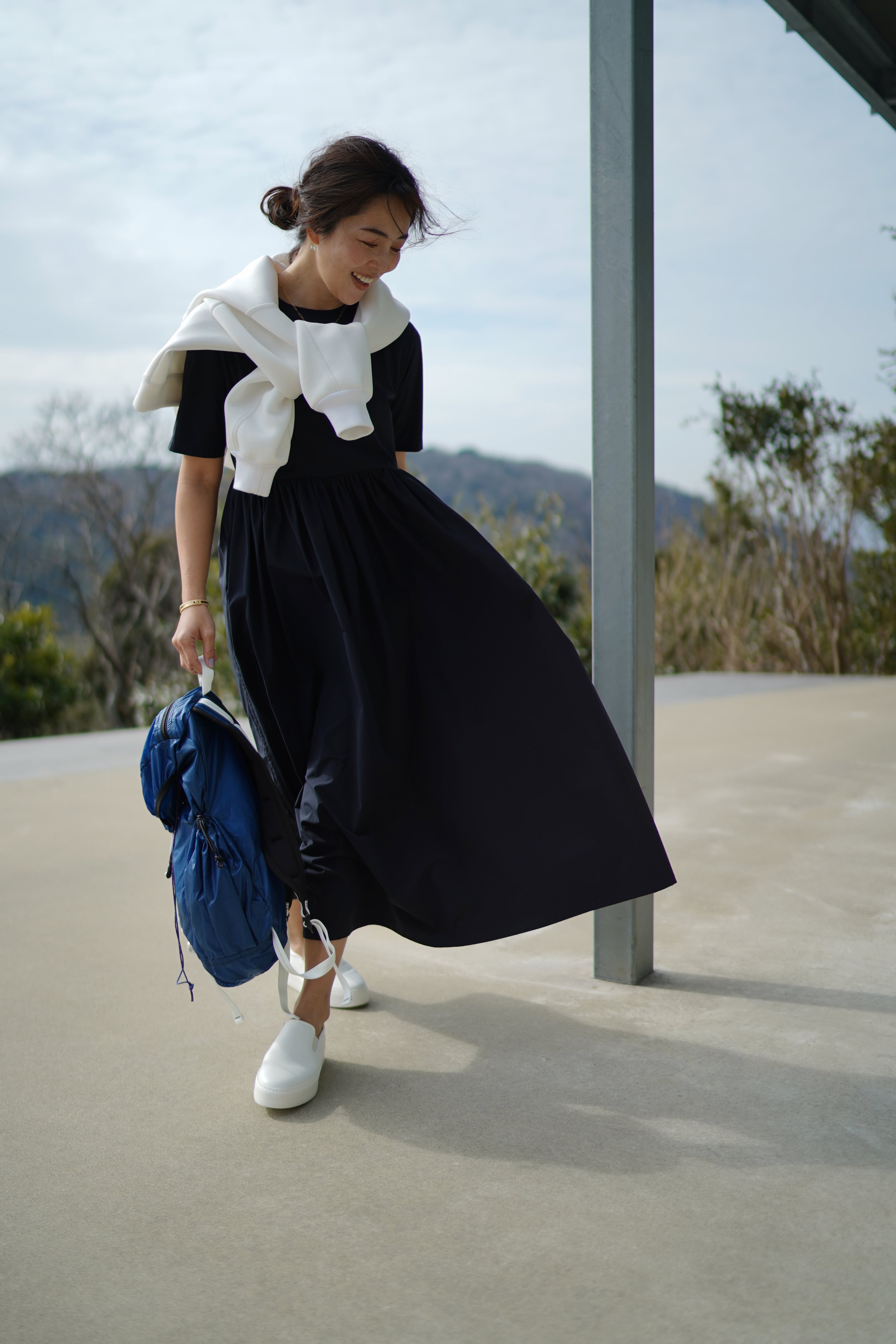 THE 9 SHOP EVERYDAY DRESS long ホワイト M