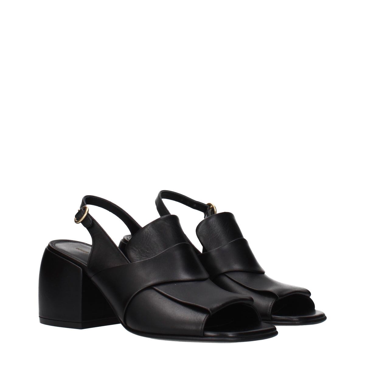 DRIES VAN NOTEN ドリスヴァンノッテン レディース サンダル レザー ブラック