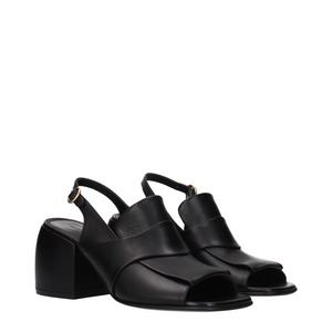 DRIES VAN NOTEN ドリスヴァンノッテン レディース サンダル レザー ブラック