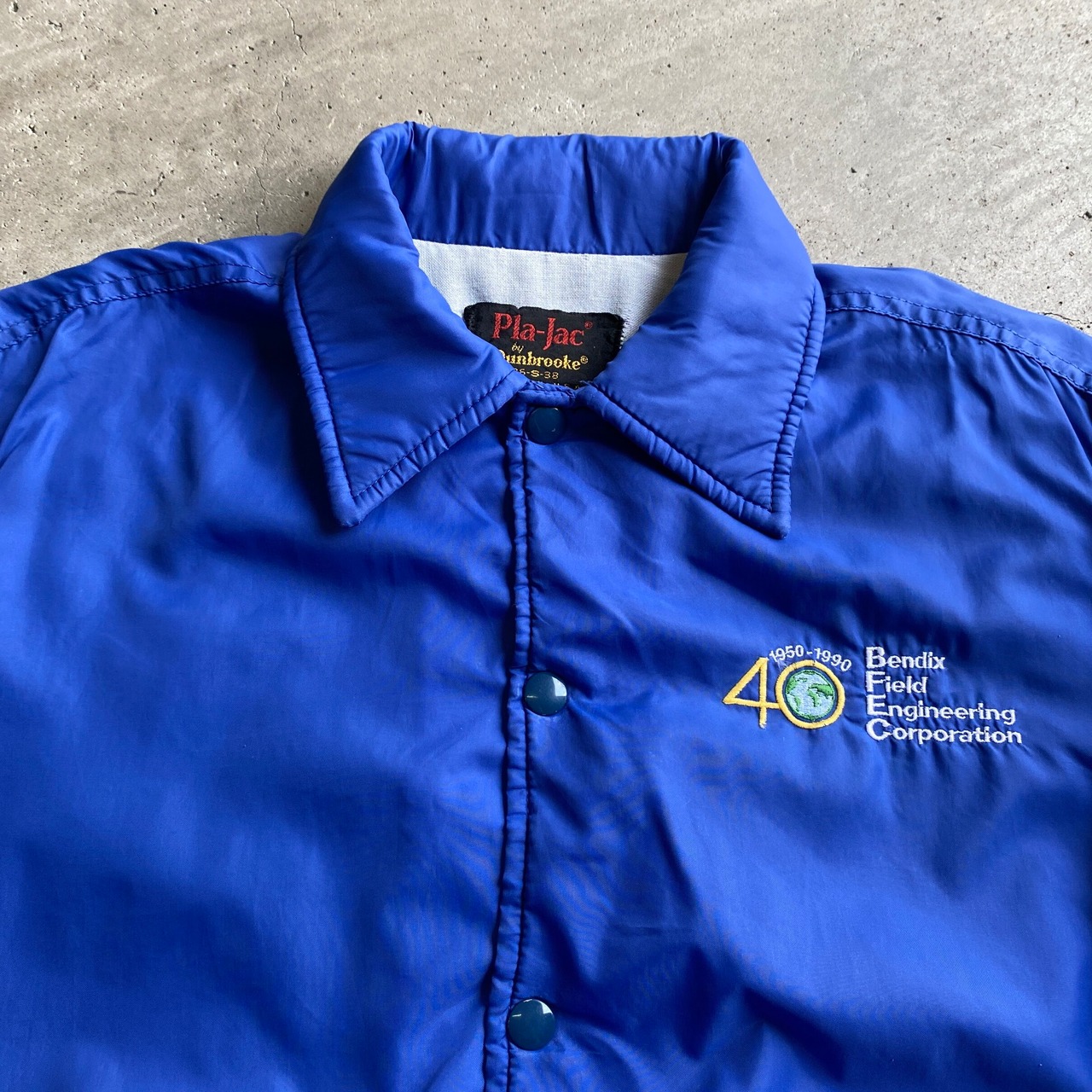 90年代 USA製 Pla-Jac by Dunbrooke ワンポイント 企業ロゴ刺? コーチ 