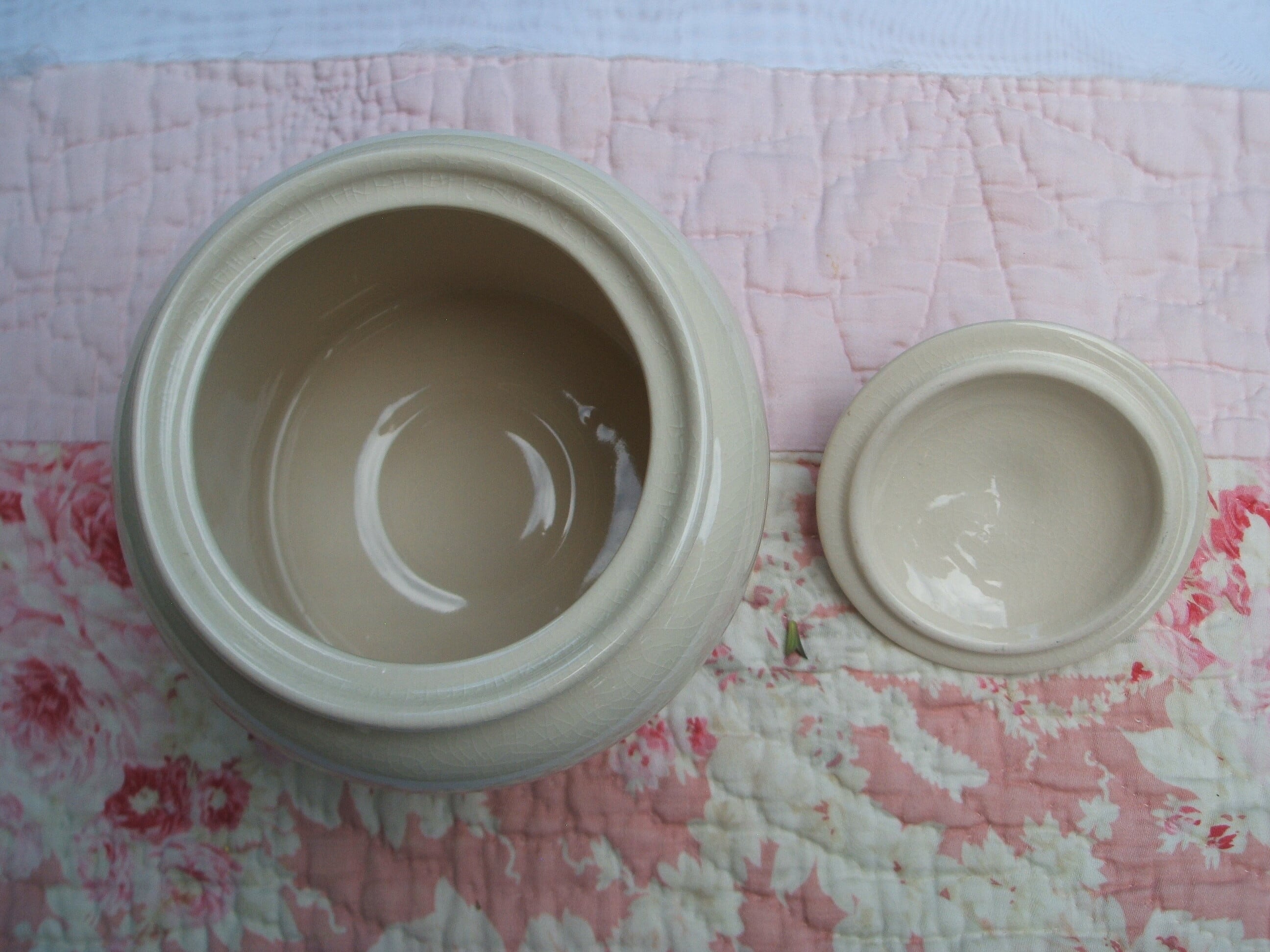 english vintage THORNTON'S ceramic container イギリス ヴィンテージ