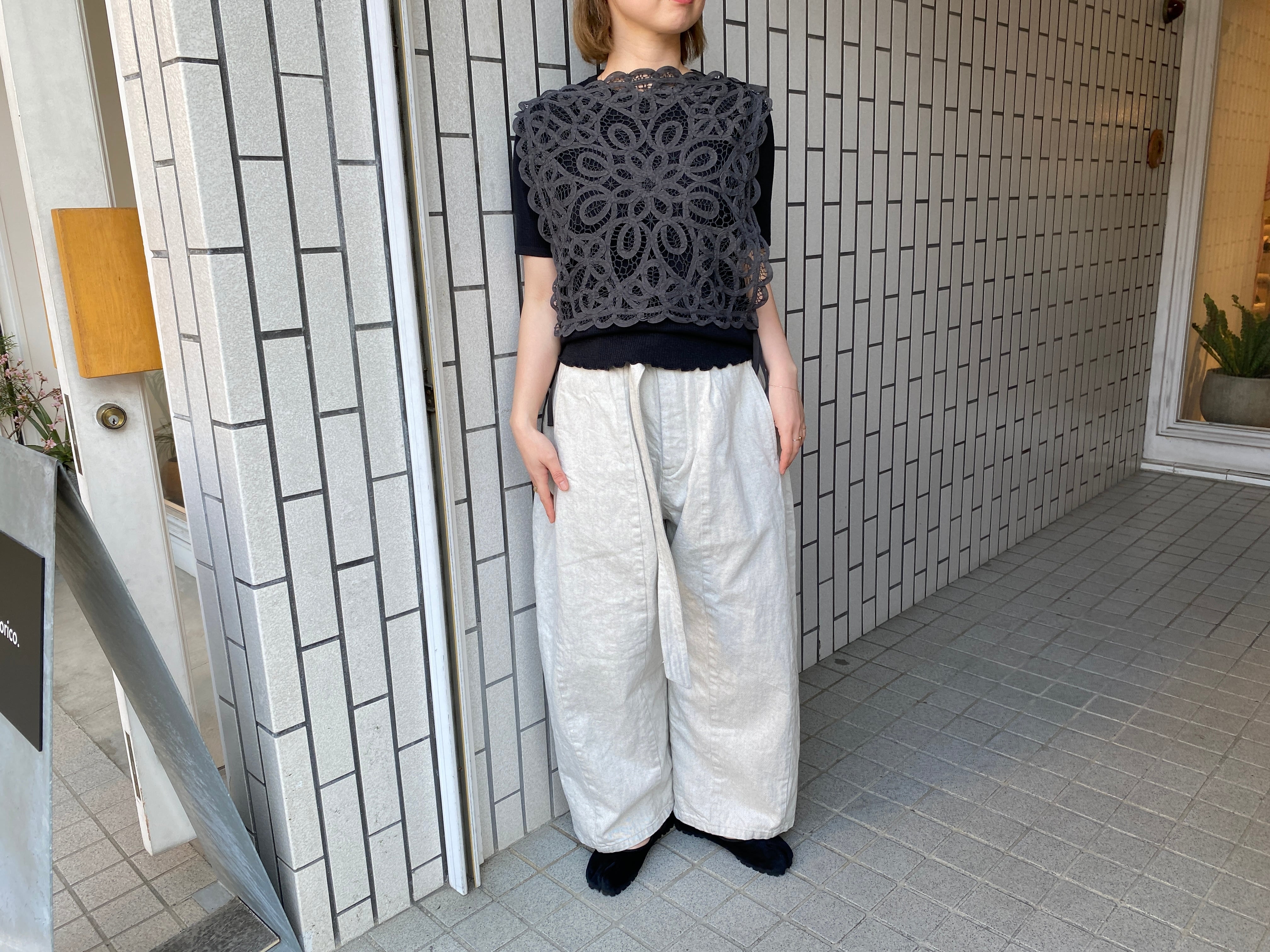 NATIVE VILLAGE/No.12 灌木ルートダーツパンツ（White Gray） | torico.