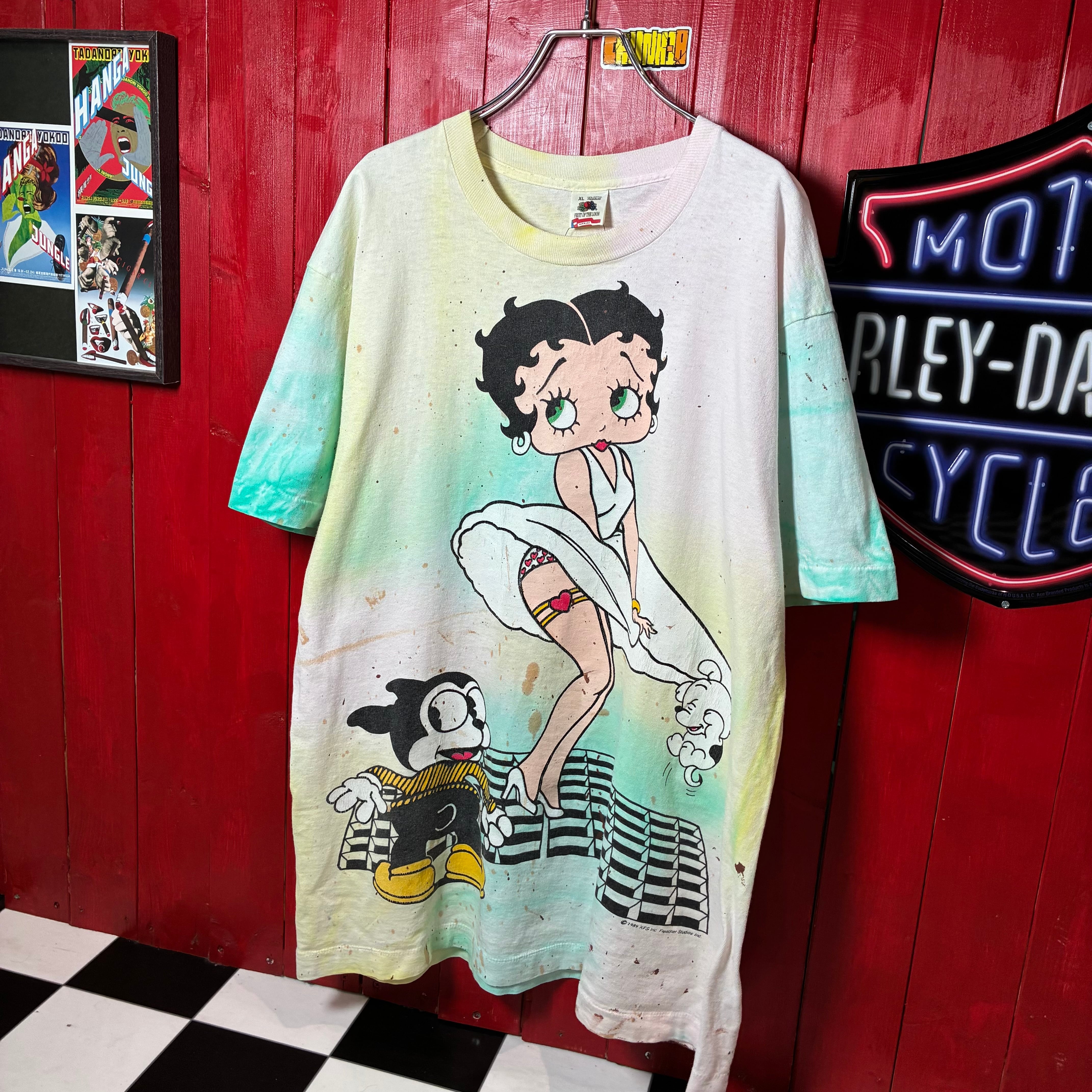 80s USA製 Fruit of the loom Betty Boop ヴィンテージ Tシャツ | 古着