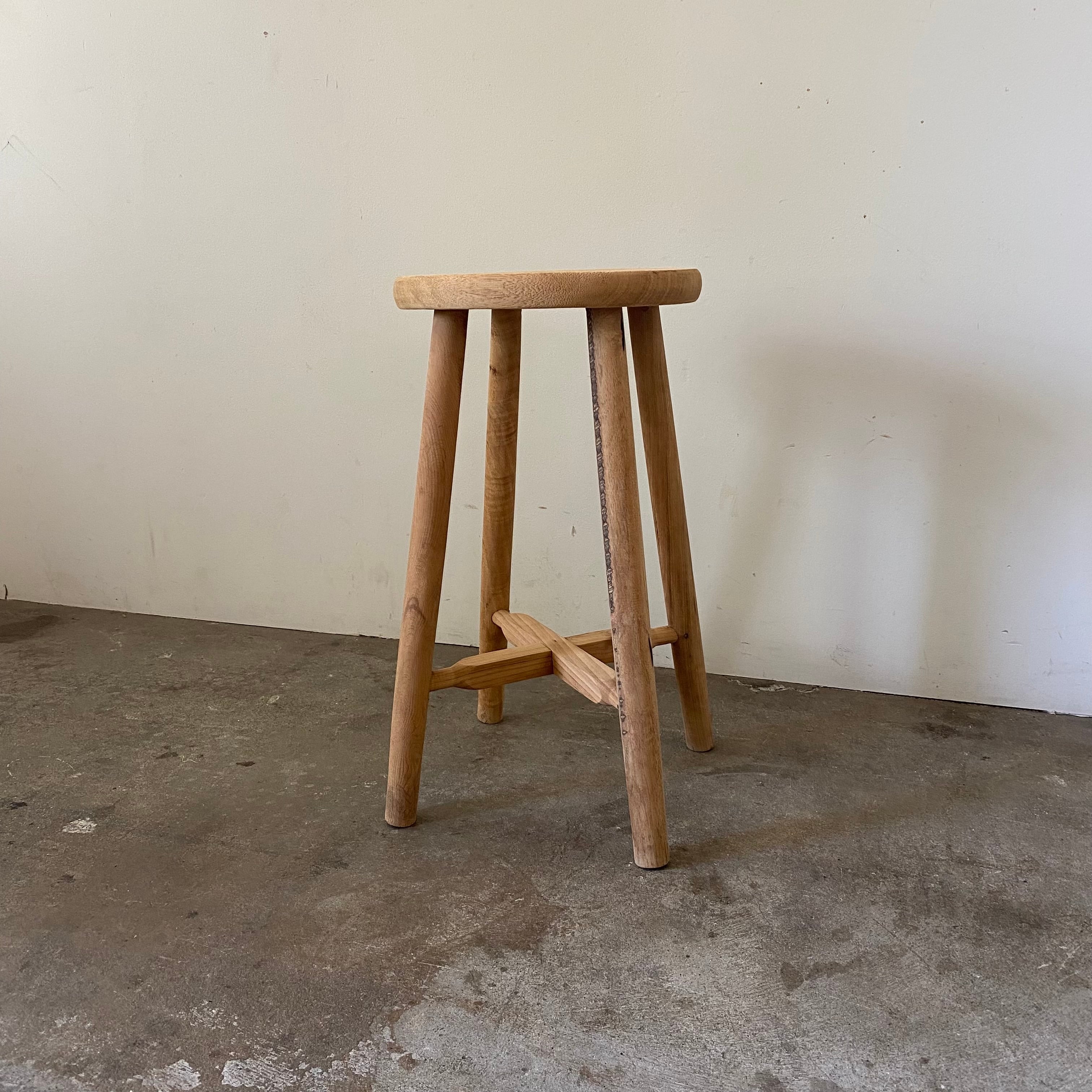 木の丸椅子　1060