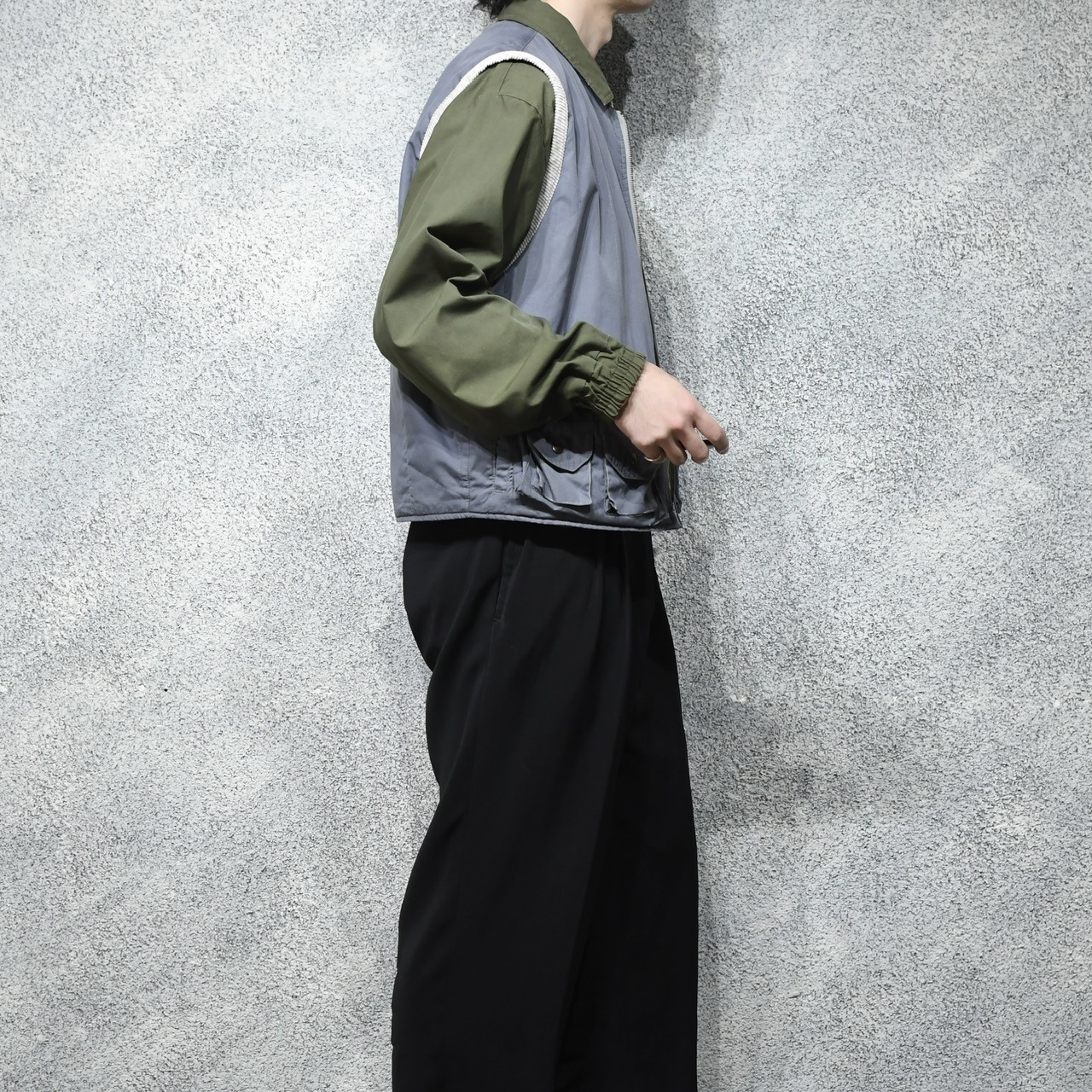 design work vest gray