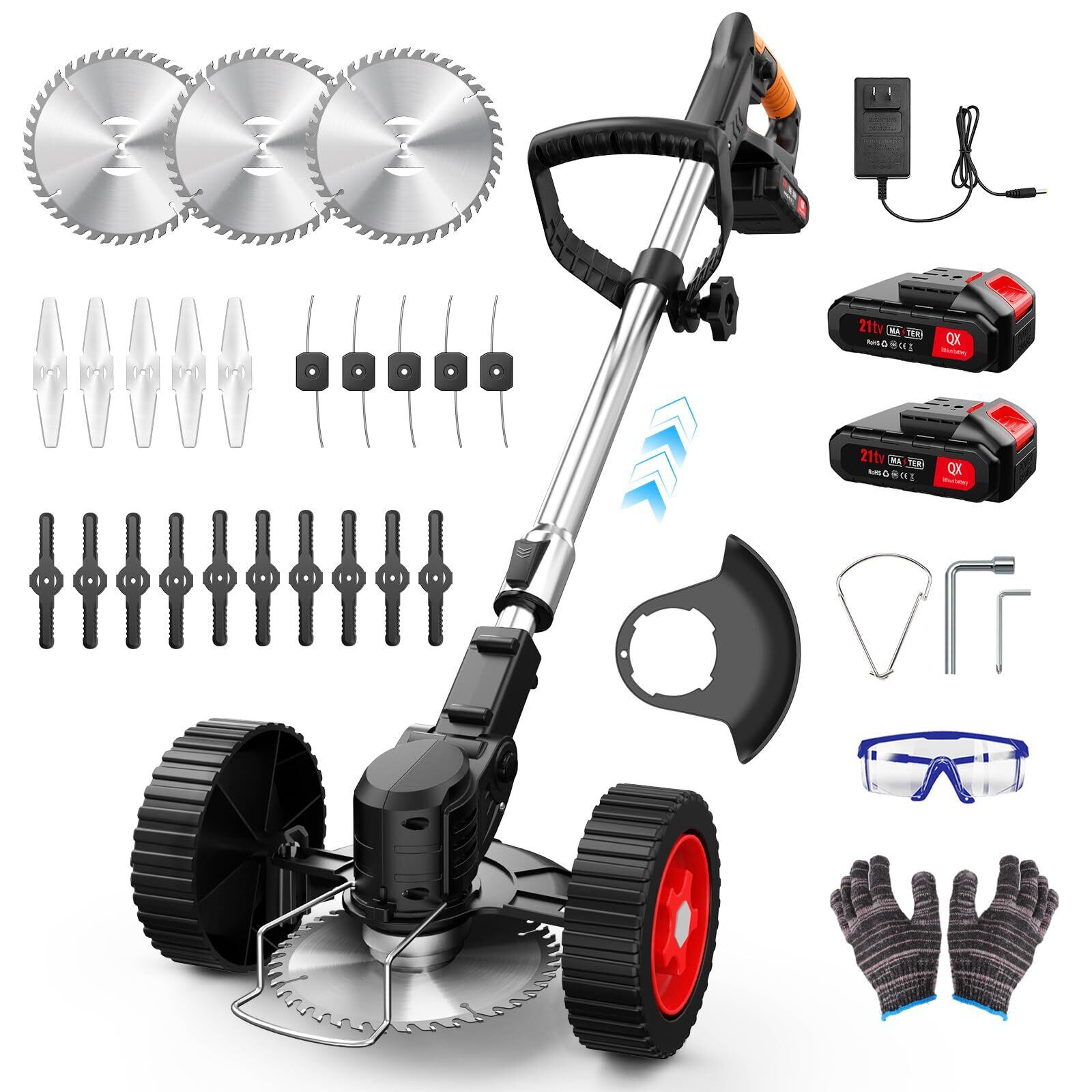 特価セール】草刈り機 充電式 高性能 21V 4000mAhのバッテリー総容量