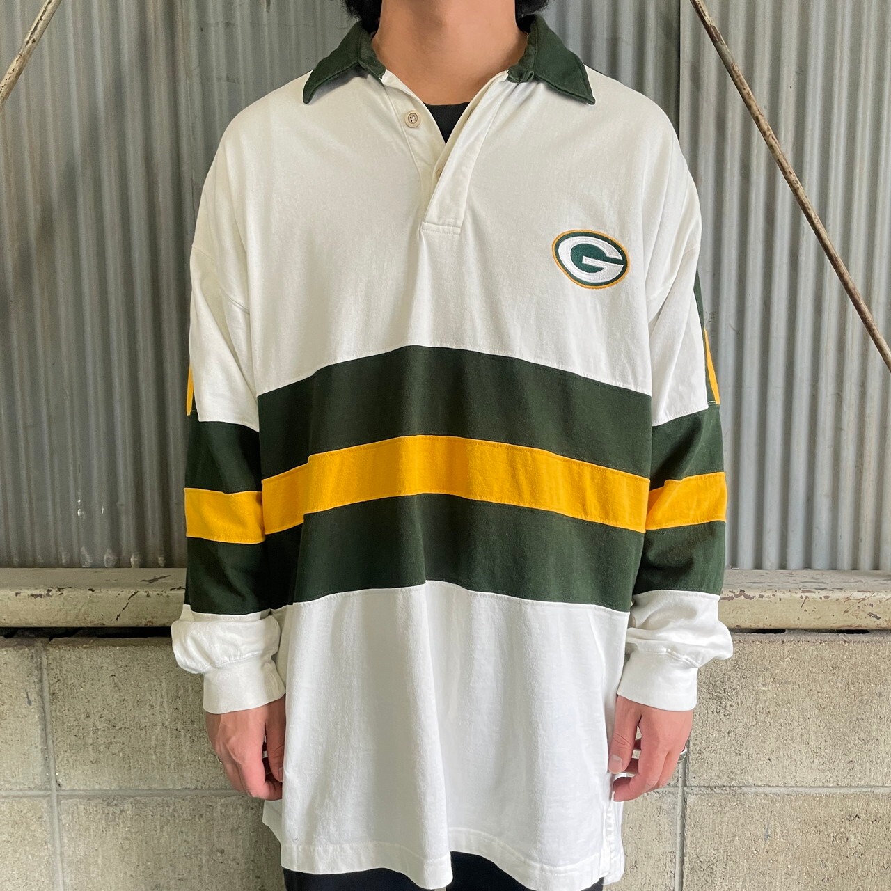 90年代〜 NFL グリーンベイ・パッカーズ チームロゴ 刺繍 ボーダー 