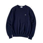 “LACOSTE” navy wool knit