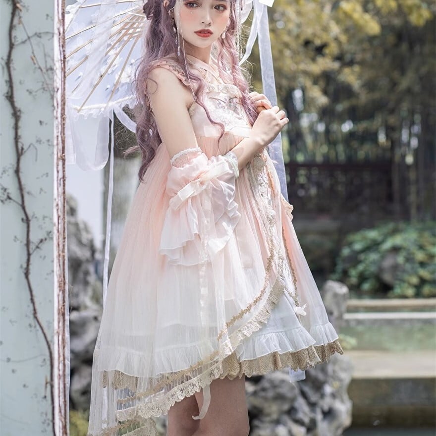 華ロリ 中華ロリータ チャイナ風 セットアップ 付け袖 JSK ジャンパー