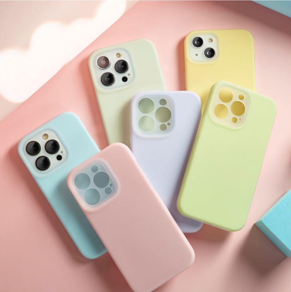 【iPhone15対応】ゼリーみたいな質感◎かわいい パステルカラー 6色から選べる シリコンケース カメラ保護カバー 韓国っぽ スマホケース 6color ND-15341