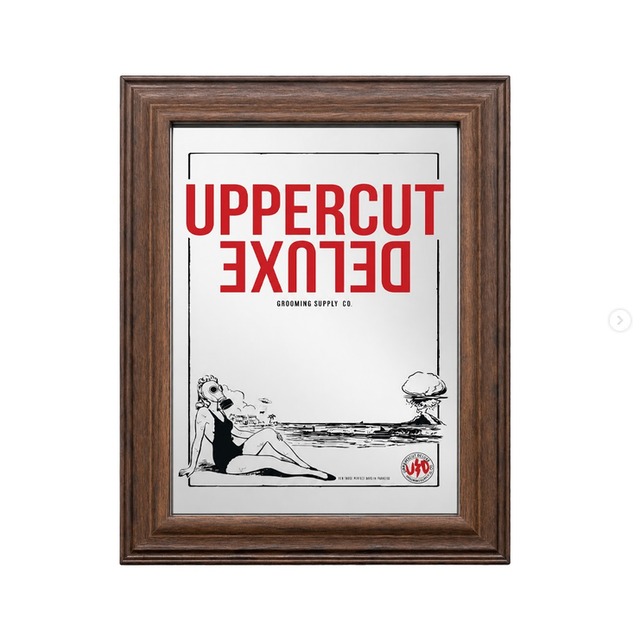 【限定数】UPPERCUT DELUXE ウォールミラー　約44x31ｃｍ