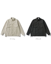 チェック柄パッチポケットシャツジャケット S0655