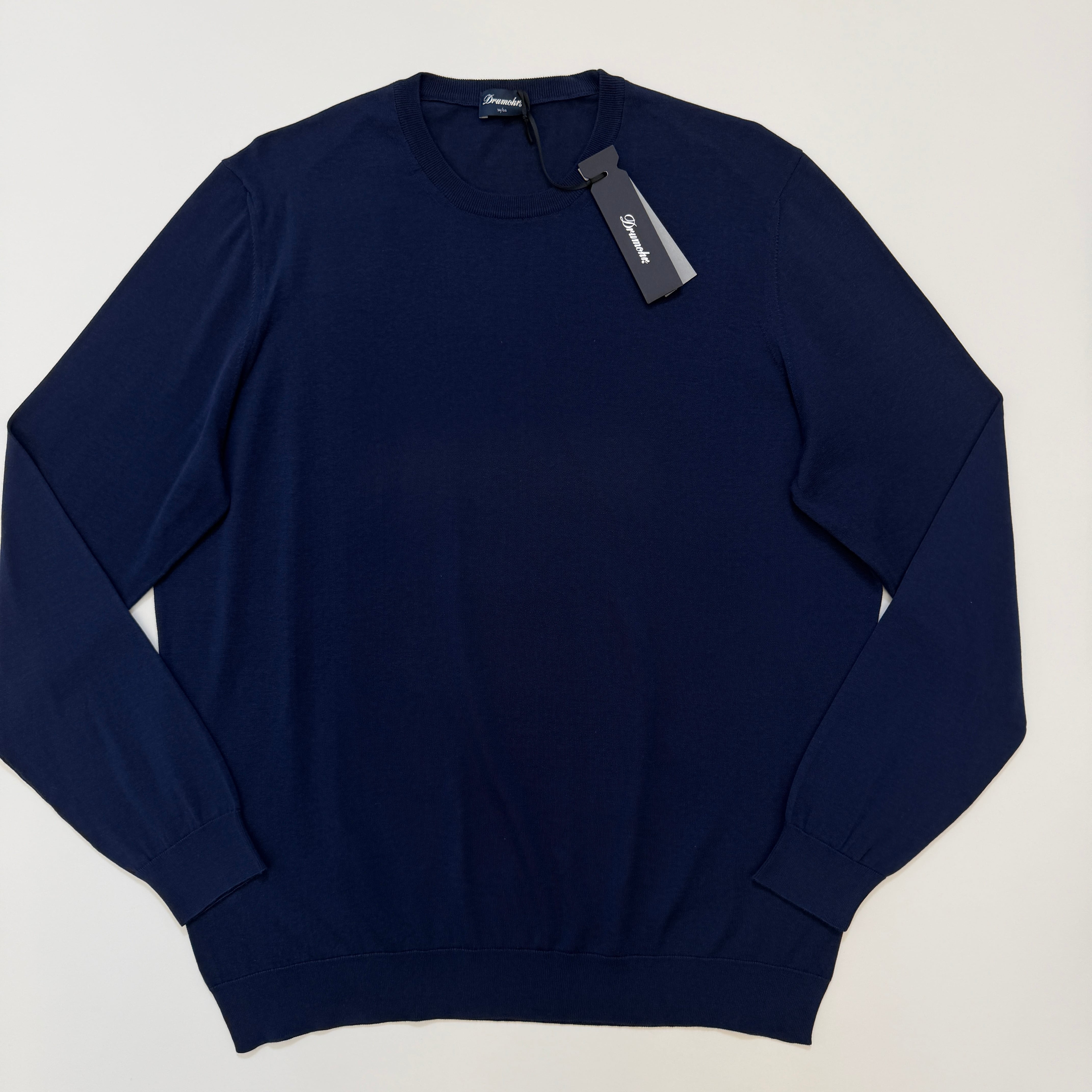 Drumohr コットン　52 Drumohr Knit Cotton Navy 52 | ASSET VINTAGE アセットヴィンテージ