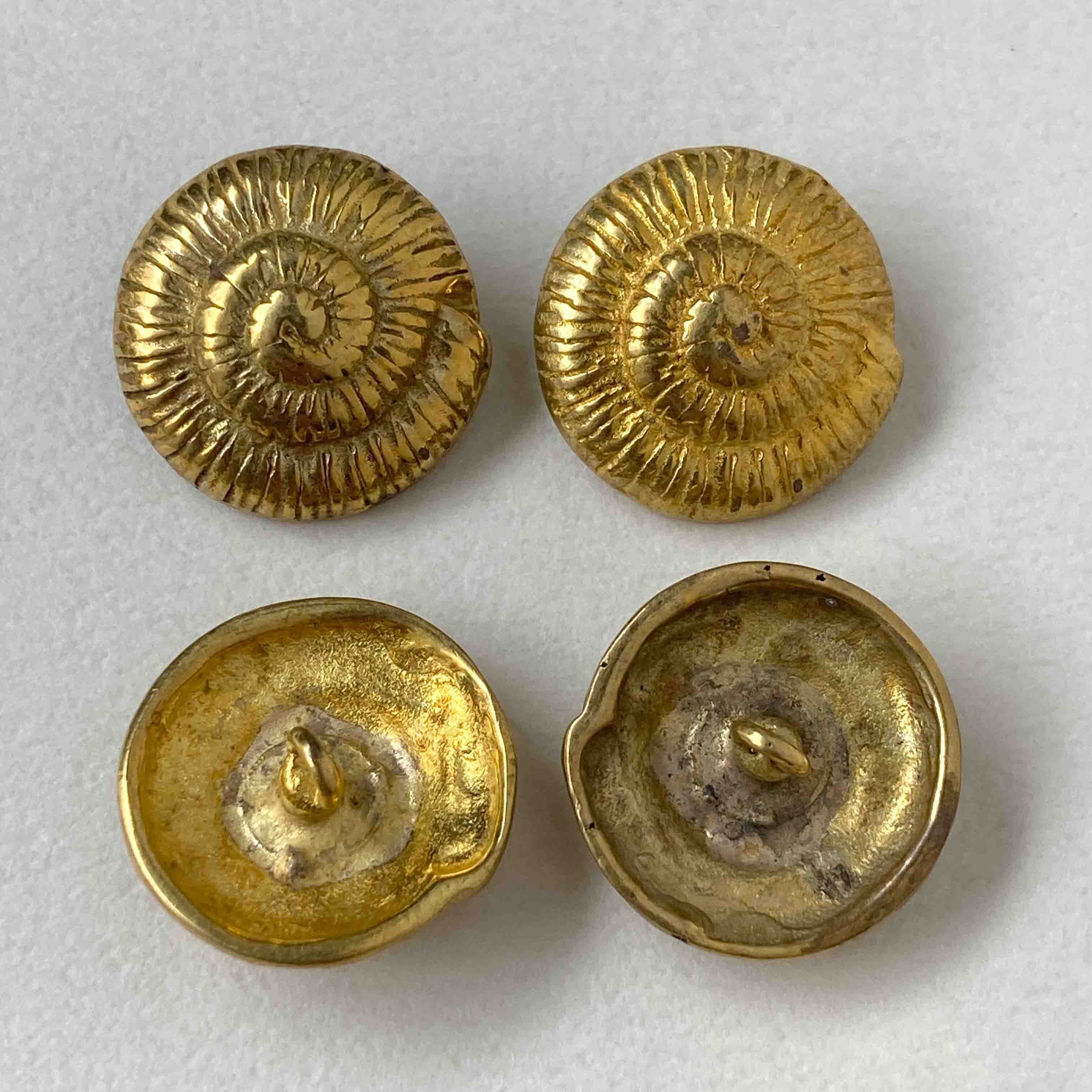 再入荷〉Duaオリジナル 渦巻貝の真鍮ボタン（17mm） | Dua