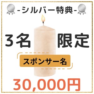 【¥30000】シルバースポンサー