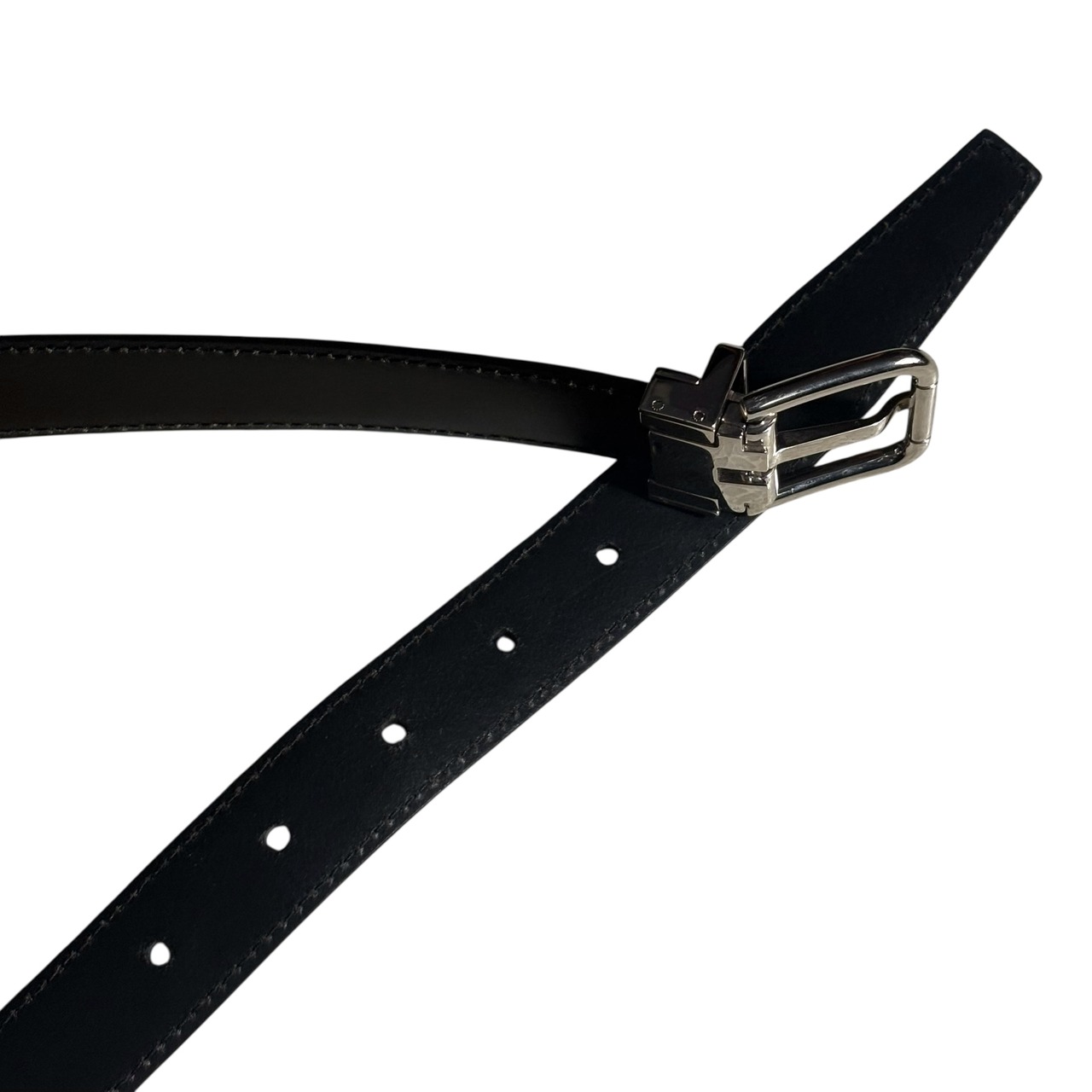 DOLCE&GABBANA black leather belt