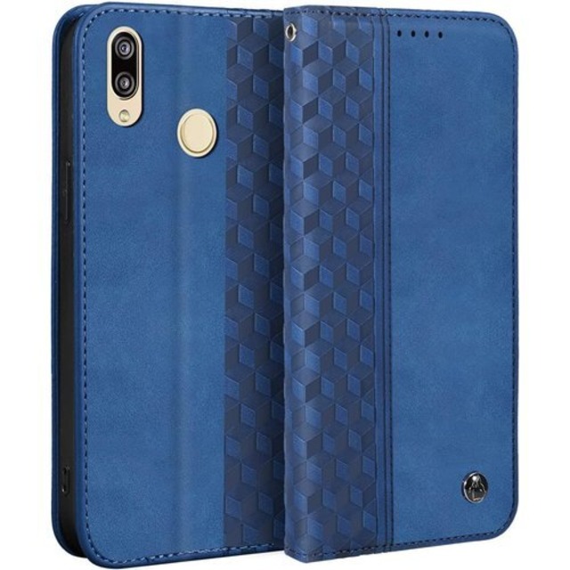 Gedurya HUAWEI P20 Lite ケース 20 lite HWV32 ケース nova 3e ケース スタンド機能 カード収納 財布型 Huawei P20 lite 携帯カバー マグネット式 p20 lite ケース 手帳型 高級PUレザー 軽量 HWV32 ケース 耐衝撃TPU素材 薄型 全面保護 HUAWEI P20 Lite / HWV32 / nova 3e ケースカバー 5.84インチ 対応 - ブルー 1903