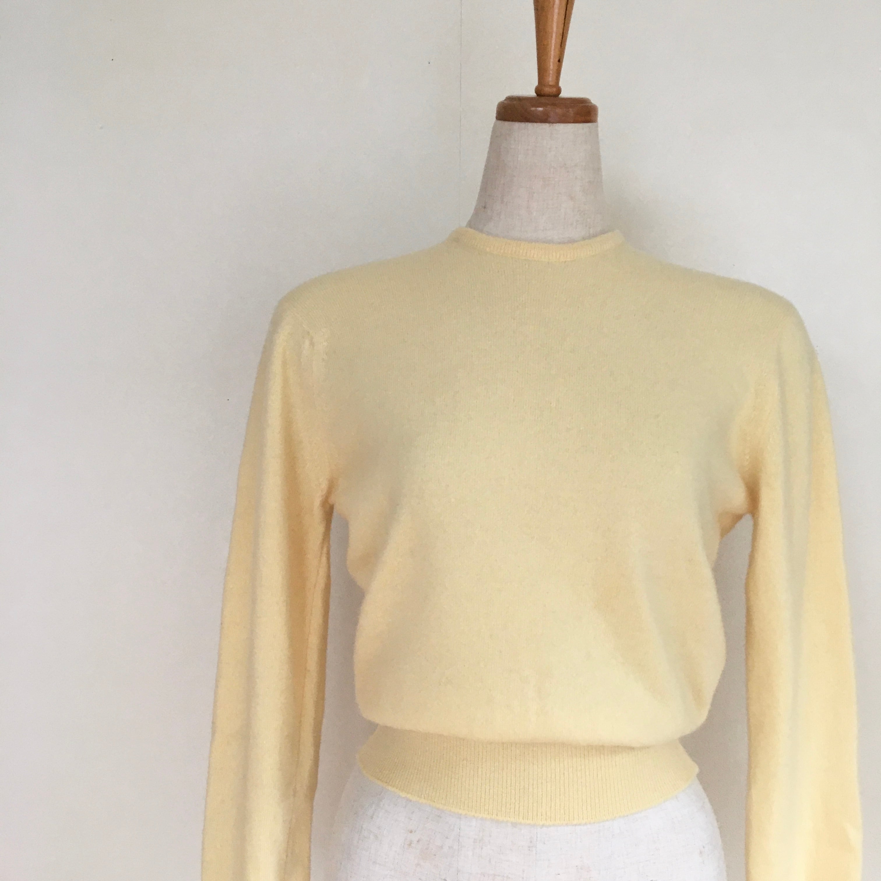 Yellow cashmere sweater